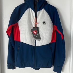 Daehlie Women's Jacket | Medium | Red White Blue | Lightweight | Insulated | NWT